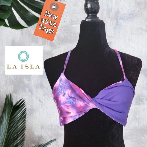 NWT/ La Isla Twisted Bikini Top - Picture 1 of 5